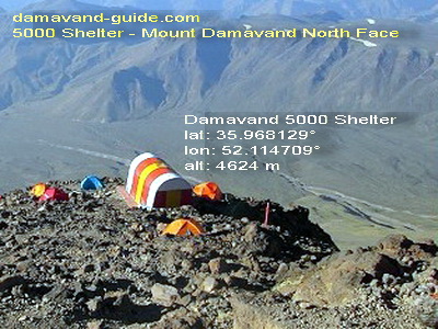 Mount Damavand North Route - 5000 Shelter